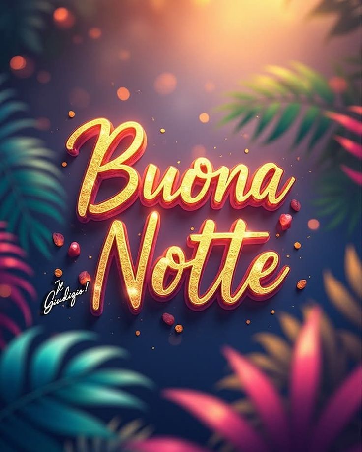 buonanotte estiva con la pioggia